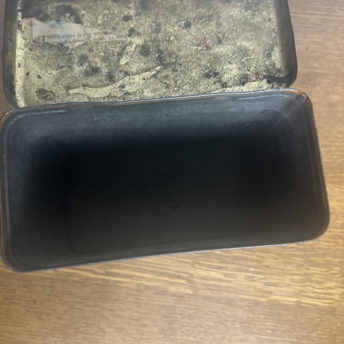 Vintage Stone Ordean Wells Class Cigarette Pipe Tobacco Litho Tin Can Antique - Picture 8 of 8