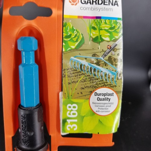 Gardena Garden Bow Rake 14 Inch Lawn Tool 3168 Steel Combisystem Interchangeable - Picture 3 of 8