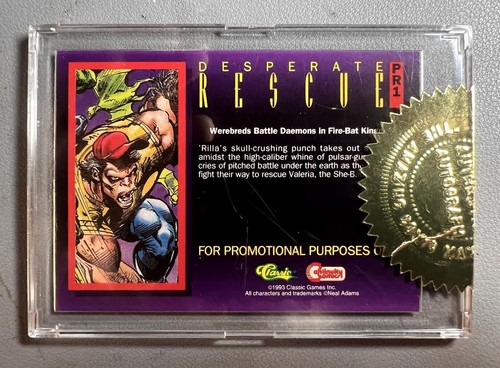 1993 DEATHWATCH 2000 PROMO CARD #PR1 (NM) SIGNED NEAL ADAMS & PETER STONE w/COA* - Picture 4 of 5