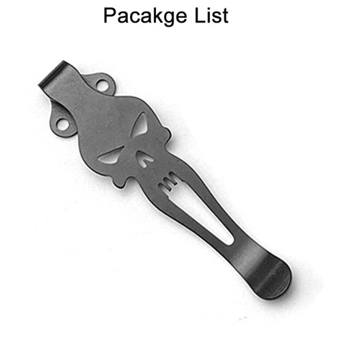 Titanium C41 Back Clip for Spyderco C41 Native 5 Lightweight FRN Folding Knife J - Zdjęcie 5 z 9