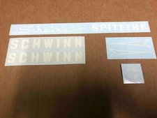 Schwinn Spitfire Later Block Letter Style 26" Water Transfer Bicycle Decal Set