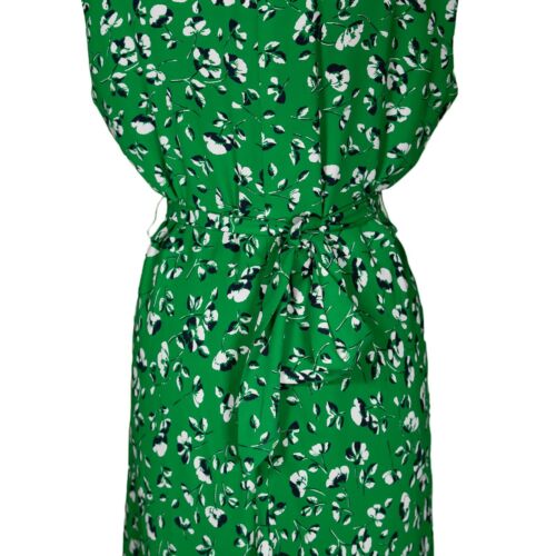 Maxi abito donna Ralph Lauren verde bianco floreale con cintura foderato primavera colorato 12 - Foto 8 di 10