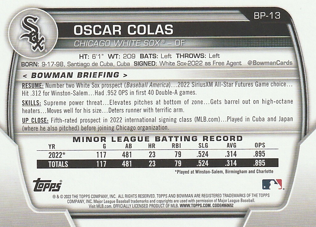 2023 Bowman Baseball & Sapphire - Pick Your Player - Free U.S. Shipping - Picture 149 of 297
