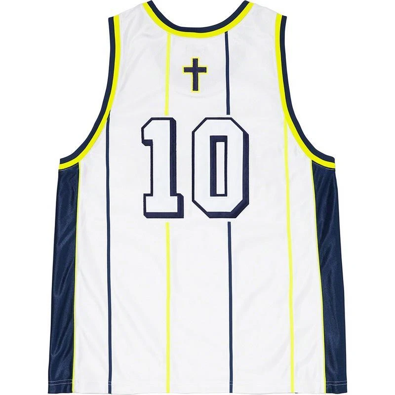 Taille XL   Maillot de basketball Supreme St. Supreme blanc blanc blanc 