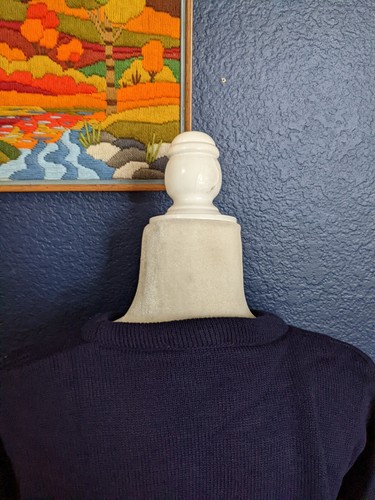 Emerald Isle Navy Blue Crew Neck Knit Irish Ireland Sweater Sz Extra Large XL - Picture 5 of 12
