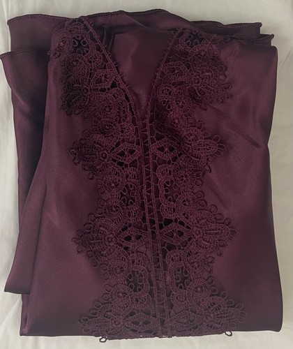 Women's Lingerie Satin Silk Lace Cami Set Top Short Pajama Nightdress Sleep Wear - Picture 8 of 11