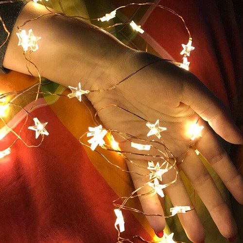 Battery Operated Star Fairy String Lights Micro Rice Copper Wire Xmas Lights - Picture 6 of 24