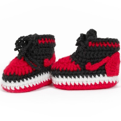 crochet baby jordans