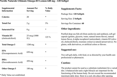 Nordic Naturals Ultimate Omega-D3, 120 capsule - Imagen 6 de 6