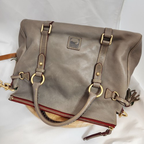 Dooney & Bourke Tasche Florentiner Leder Umhängetasche Elefant 2 Wege Handtasche Staubbeutel - Bild 9 von 11