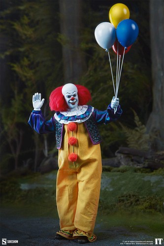 SIDESHOW COLLECTIBLES Pennywise IT 1990 ⅙ Sixth Scale Figure Tim Curry NEW - Picture 2 of 12