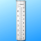 7 Capacity Rain Gauge Glass Replacement Tube with Lip for Yard Garden 1