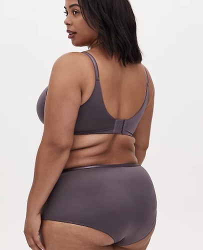 Neu mit Etikett Torrid Vintage lila 360° Back Smoothing™ Balconette BH Größe 42D Bügel - Bild 4 von 6