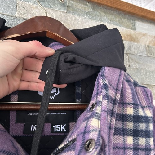 Doorek Men’s Jacket Plaid Texture 15K Medium Purple - Picture 3 of 10