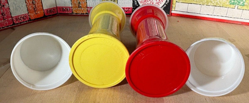 Vintage Tupperware Set Clessidra Ketchup Senape Pompa Condimenti Dispenser Coperchio 718 - Foto 6 di 7