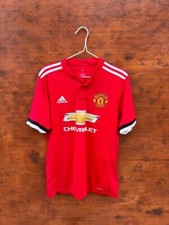 MANCHESTER UNITED 2017/2018 HOME FOOTBALL SHIRT ADIDAS M ADULT