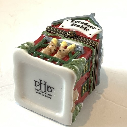 PHB Porzellan klappbare Schmuckschachtel. Die Christmas Lane Serie: Das Haus des Weihnachtsmanns. - Bild 12 von 19