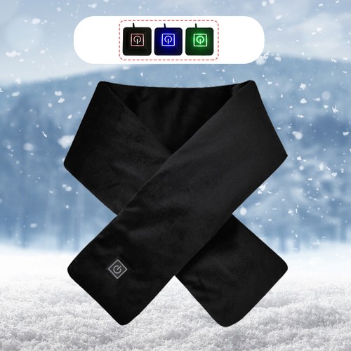 USB Charging Heated Neck Wrap Fleece Washable Electric Neck Warmer for Women Men - Photo 5/9