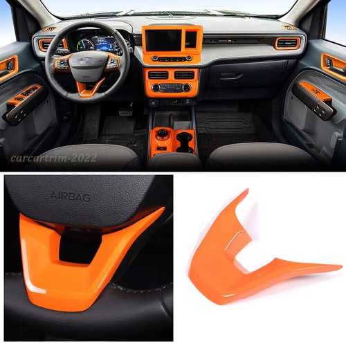 Kit de ajuste de cubierta de aire acondicionado de control central interior naranja para Ford Maverick 2022-23 - Imagen 88 de 121