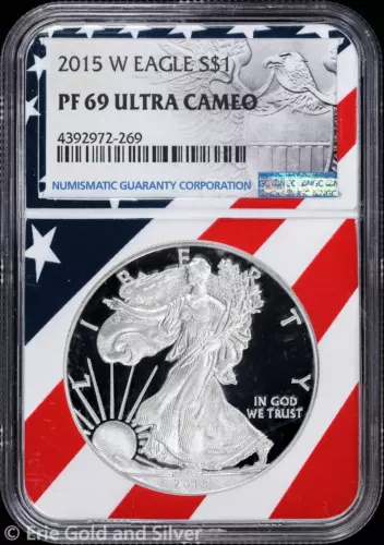 2015-W Proof $1 American Silver Eagle NGC PF 69 Ultra Cameo