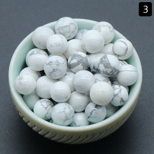 100pcs 8mm Mixed Natural Stone Assorted Round Ball Shape No Hole Beads - Picture 8 of 12