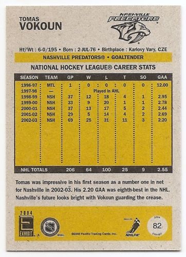 03/04 PACIFIC EXHIBIT YELLOW BACKS PARALLEL Hockey (#51-100) U-Pick From List - Picture 28 of 46