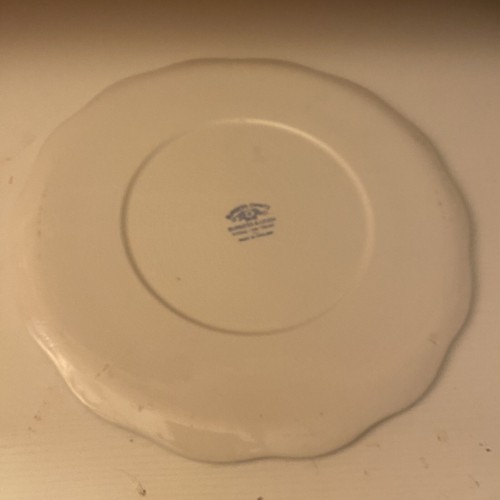 Burgess & Leigh Burgess Chintz Large Cake Plate Blue White Stoke On Trent Rare - Picture 5 of 19
