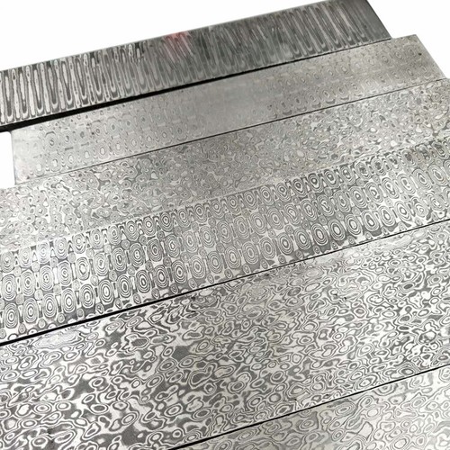 Damascus Stainless Steel Twist Blank Billet Bar Rod for Knife Making 15/25/35cm` - Picture 2 of 24