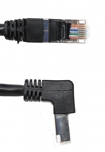 Lan Cable 0,5, M RJ45 Plug Ethernet Cable Network Cable Angle IN - Afbeelding 2 van 4