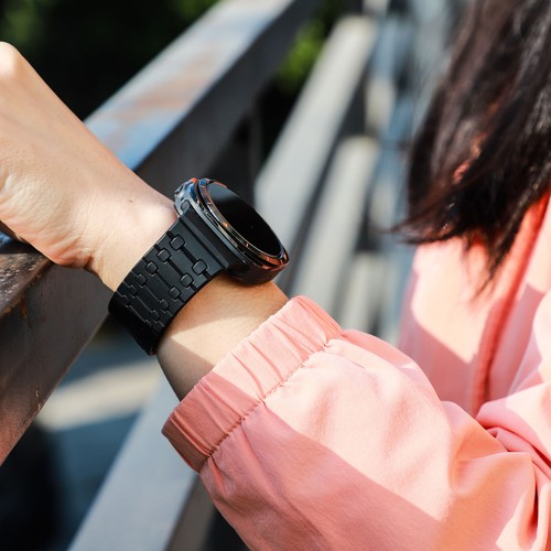For Samsung Galaxy Watch Ultra 47mm Magnetic Sports Band Silicone Watch Strap - Picture 31 of 32