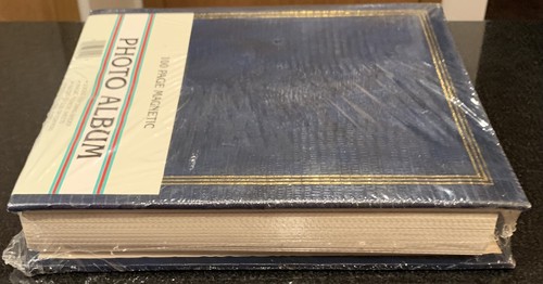 100 Page Magnetic Photo Album Loose Leaf 3 Ring Binder No Glue Or Corners - Picture 4 of 6