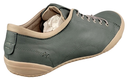Andrea Conti sneaker 0349657-717 charcoal gray real leather removable footbed women's - Picture 4 of 7