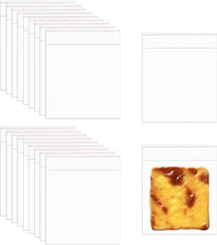 Clear Seal Sealing Cello Bags 6X6'' 200Pcs Square Plastic Resealable Baggies Sel