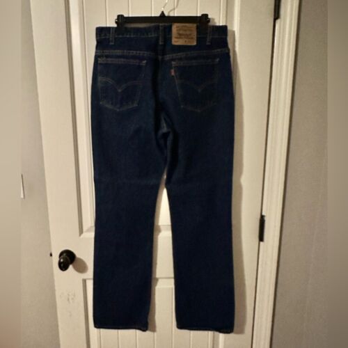 Vintage Levi’s 517 Orange Tab Jeans Herren Gr. 36 x 34 Dunkelblau Denim - Bild 2 von 5