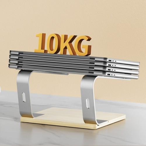 Laptop Stand Detachable Laptop Mount Aluminum Laptop Holder Stand for Desk - Afbeelding 3 van 8