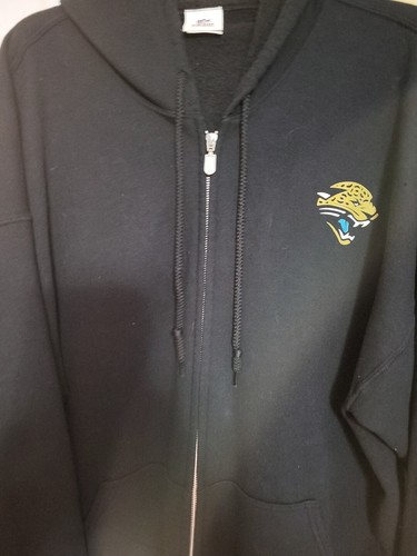 NFL Team Apparel Hoodie Jacksonville Jaguars Full Zip  2XL Good Pc.Photos Descrp - Picture 7 of 14