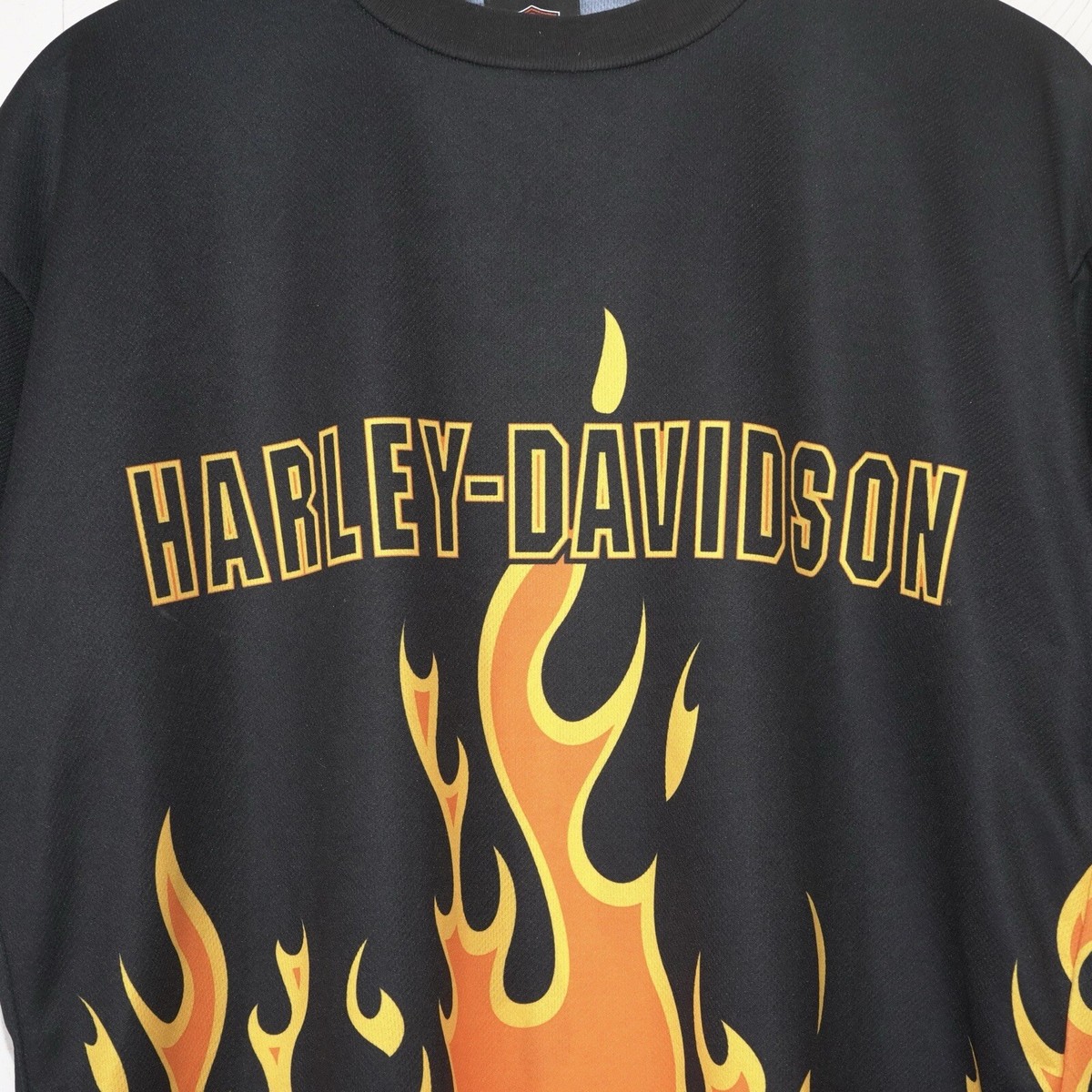 Vtg Harley Davidson Flames Dri Fit T-Shirt | eBay Vtg Harley Davidson Flames Dri Fit T-Shirt | eBay