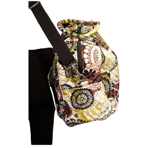 NWOT Vera Bradley Large Cocoa Moss Weekender Overnight Bag Travel Bag Carry-On - Picture 7 of 11