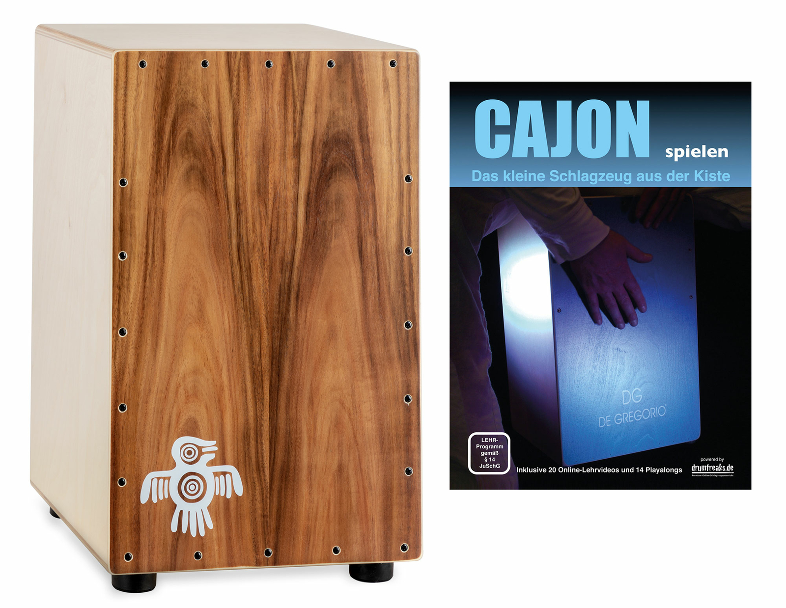 Барабанный барабанный барабан XDrum PERC CP-483 Cajon Peruana Koa, набор для ношения в рюкзаке, Школьный барабанный барабанный барабан