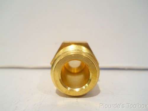 Lot of (3) New Swagelok Brass 1/2" Male NPT x 3/8" Tube Adapters, B-6-TA-1-8 - Picture 5 of 7
