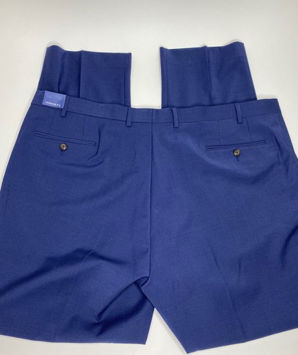 Pantalones de vestir para hombre Crown & Ivy frente plano mezcla de lana •W44 L32 *NUEVOS CON ETIQUETAS - Imagen 5 de 12