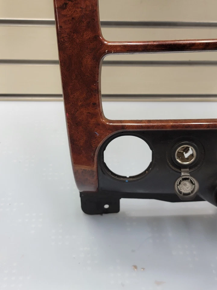 🔥03 - 08 GMC ENVOY XL MADERA GRANO FRONTAL SUPERIOR RADIO TABLERO VENTILACIÓN BISEL MOLDURA B45 Foto 4 de 4