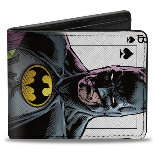 DC Comics Batman vs Joker offiziell lizenzierte Geldbörse aus veganem Leder mit Doppelfaltung