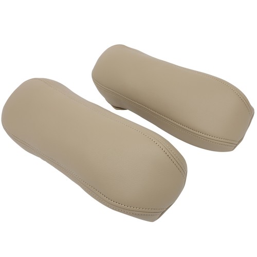 For Ford F250 F350 Excursion Lariat 99-07 Pair Beige Seat Armrest Leather - Foto 4 di 8