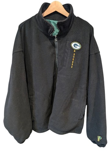 Vintage 90’s Green Bay Packers NFL Pro Player Reversible Jacket Fleece Men’s XL - Picture 3 of 11