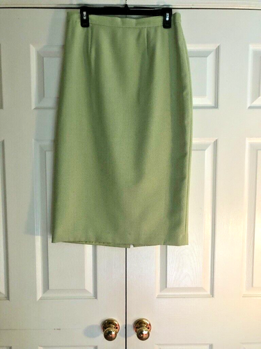 enFrench of Paris Lime Green Jacket & Pencil Skirt Suit, Size 12 - Picture 6 of 6