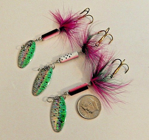 3 JBvalu Inline Spinner Fishing Lures, 1/8 oz., JB106, Tri-Color - USA Ship 💎 - Picture 2 of 2