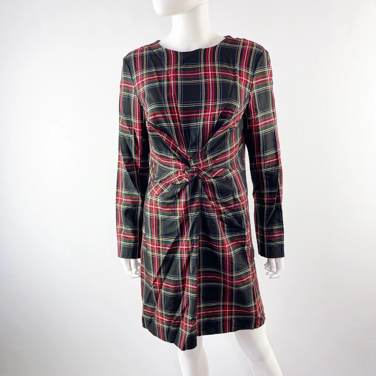 Tartan print cheap dress