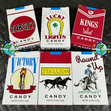 LOT 6X PACKS OF CANDY CIGARETTES .42oz BUY MORE AND $AVE! (10 cigs per pack)