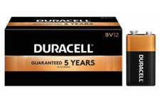 Duracell  CopperTop 9V Alkaline Batteries 9 Volt MN1604BKD (Pack of 12 )